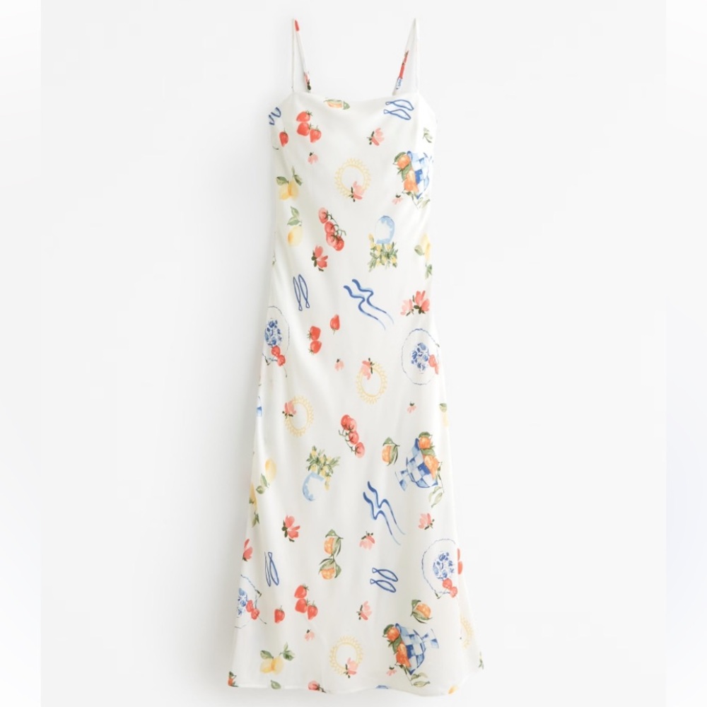 Abercrombie Patterned Maxi Slip Dress